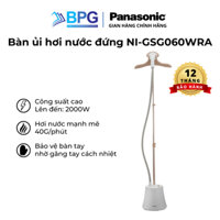 Bàn ủi hơi nước đứng Panasonic NI-GSG060WRA, bình nước 1,5 lít, thay đổi được độ cao, công suất là phẳng quần áo nhanh