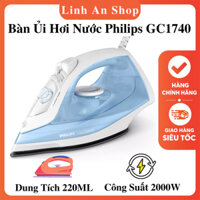 Bàn Ủi Hơi Nước Philips GC1740 - Dung Tích 220ML Công Suất 1000W Là Ủi Đa Năng, Điều Chỉnh Nhiệt Độ - Chống Cháy Quần Áo