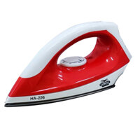 Bàn ủi khô Ladomax HA-226 mặt đế chống dính, tự điều chỉnh duy trì nhiệt ổn định, ủi áo lông, len - Hàng chính hãng - Màu Đỏ