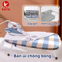 Bàn ủi quần áo chống bỏng KOTO gấp gọn, chất liệu vải cao cấp chống bỏng, kèm tay ủi nhỏ và giá để bàn ủi