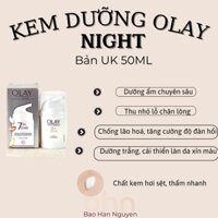 (Bản UK) Kem Dưỡng Ẩm Trắng Da Chống Lão Hoá Ban Đêm 7 Tác Dụng OLAY Total Effects Anti-Ageing 7in1 Night 50ml