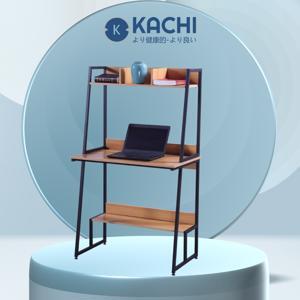Bàn văn phòng, bàn máy tính chân sắt có kệ sách Kachi MK261 48x80x137cm