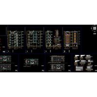 Bản vẽ cad nhà phố 5 tầng 5.37x14.78m