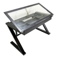 Bàn vẽ kiến trúc DraftingDesk chân sắt mặt kính HDDD68007