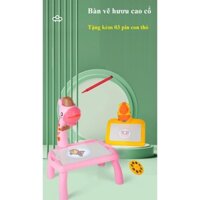 Bàn Vẽ Tô Màu Thông Minh Hươu Cao Cổ Có 24 Mẫu Cho Bé Tặng Kèm Bút Màu và 3 Pin con thỏ