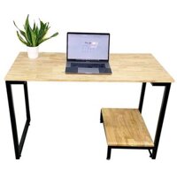 Bàn vi tính liền kệ CPU chân sắt  120x60x75cm HDCOD68038