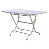 Bàn vuông inox 60x100 (chân phi 32)