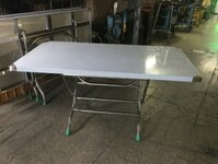 Bàn vuông inox  60x1m