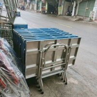 Bàn vuông inox 70x120cm hang dày