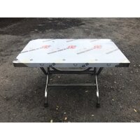 Bàn vuông inox chân thấp 60x100x55cm