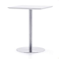 Bàn vuông mặt MDF chân trụ inox PV-DPB25