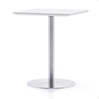 Bàn vuông mặt MDF chân trụ inox PV-DPB25