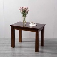Bàn vuông nhỏ bằng gỗ thật, bàn trà kiểu dáng nhỏ, bàn gỗ tròn, bàn trà kiểu Trung Quốc đơn giản.