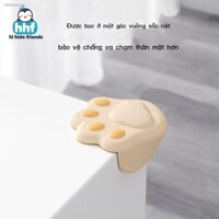 Bàn Vuốt Mèo Dễ Thương Góc Chống Va Chạm Cho Bé Trẻ Em Silicone Mềm Va Đập Cạnh Góc Bọc An Toàn Góc Phạm Vi Hood Vỏ Bảo