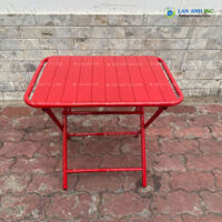 Bàn xếp cafe sắt nan mini ngoài trời giá rẻ BXGR02