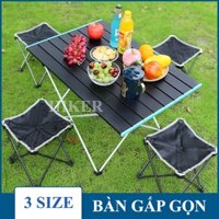 Bàn xếp cắm trại, dã ngoại - Bàn nhôm gấp gọn nhiều kích thước, khung chắc chắn, dễ dàng mang theo