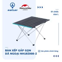 Bàn xếp gấp gọn dã ngoại siêu nhẹ NH19Z008-Z (NATUREHIKE) | nhiều size