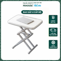 Bàn Xếp Gấp Gọn Thông Minh PHB609 Bàn Làm Việc Và Học Tập 4 Cấp Độ Đa Năng Pehouse - Trắng