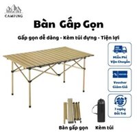 Bàn Xếp Gọn Hợp Kim Nhôm Kèm Túy Đựng Tiện Lợi Bàn Gấp Gọn Cắm Trại Bàn Xếp Du Lịch Đa Năng Giá Rẻ