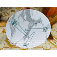 Bàn Xếp Học Sinh Vân Gỗ Tròn, chân xếp tiện dụng 🔥 FREESHIP 🔥 Mặt lớn 60cm