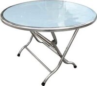 Bàn xếp inox 304 tròn 1m2