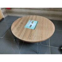 BÀN XẾP TRÒN VÂN GỖ 60CM CHÂN LÁP
