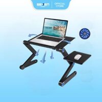 Bàn Xoay Laptop 360 Độ Hakasaki Nhiều Tư Thế,Có 2 Quạt Tản Nhiệt, Kê Chuột