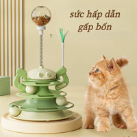 Bàn xoay rò rỉ thực phẩm hành tinh Meow Tự sướng để bớt buồn chán Tự động nuôi mèo bằng cách tiêu hao năng lượng vật lý