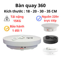 Bàn xoay trưng bày sản phẩm tải nặng 15kg. Đế xoay 360 độ [ bảo hành 1 đổi 1 ] bàn xoay live stream bàn quay sản phẩm