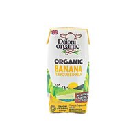 Banana Flavoured Organic Semi-Skimmed Milk Daioni 200Ml