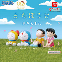 Bandai BANDAI Gashapon Doremon Ngồi Tư Thế Chờ Búp Bê Đôrêmon Nobita Shizuka Doremon