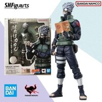 Bandai SHF Naruto Kakashi HATAKE THE FANED Nhân vật anh hùng Hoàn thành Mô hình Kit Anime Full Action Toy Kids Gift Set