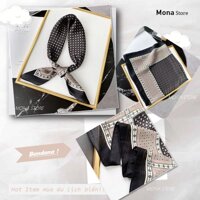 Bandana nền đen phối sang chảnh, thanh lịch ❤️FREESHIP ❤️ Item Hot nhất Hè 2021 🔥🔥🔥