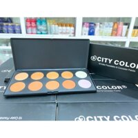 Bảng 10 Ô Tạo Khối Và Che Khuyết Điểm City Color Foundation & Concealer Palette