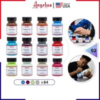 BẢNG 2 - Màu acrylic vẽ da, vải Angelus Leather Paint (Standard) - 29.5ml (1Oz)