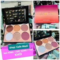 BẢNG 6 Ô MÁ HỒNG  BẮT SÁNG TẠO KHỐI  SEPHORA CONTOUR BLUSH