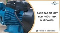 Bảng báo giá máy bơm nước 1 pha dưới 50m3/h