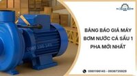 Bảng báo giá máy bơm nước cá sấu 1 pha mới nhất 03/2026
