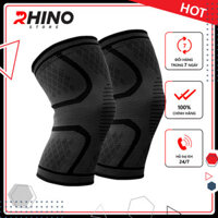 Băng bảo vệ đầu gối Rhino 7718 1 Đôi Bó gối thể thao Đai bảo vệ khớp gối - Hàng chính hãng dành cho cả nam và nữ - Đen - L