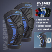 Băng Bảo Vệ Khớp Gối Thể Thao 360 VN017  ATHLETES KNEE PROTECTOR  1 ĐÔI . Phù hợp đá banh, chạy bộ, bóng chuyền, bóng rổ, cầu lông, leo núi, đạp xe, tập luyện thể hình, chấn thương đau nhức gối - Xám - XL