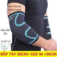 Băng bảo vệ khuỷu tay chính hãng Aolikes HZ-7547 co dãn đàn hồi sport elbow support Xỏ khuỷu tay 7547 magic - 7547-L-Xanh,1Chiếc