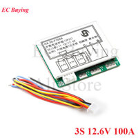 Bảng bảo vệ pin Lithium Li-ion 3S 12.6V 100A 3 tế bào PCB BMS 11.1V Mô-đun sạc Polymer với cân bằng
