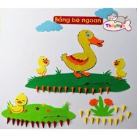 Bảng bé ngoan, bé đến lớp mẫu đàn vịt
