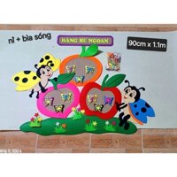 bảng bé ngoan nỉ kết hợp bìa sóng