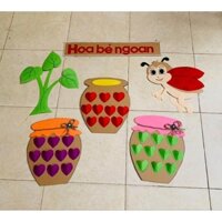 bảng bé ngoan steam làm từ bìa carton e lớp trang trí góc bé ngoan cực xinh,an toàn cho trẻ