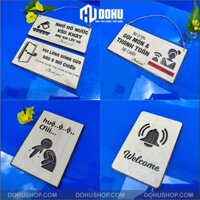 Bảng biển thông báo, chỉ dẫn bằng gỗ thay đổi nội dung theo yêu cầu