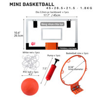 Bảng bóng rổ Basketball mini giá rẻ cho bé treo tường tại nhà 45*26.5*21.5 cm nặng 1.8kg