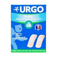 Băng cá nhân Urgo Family size 2cm x 6cm độ dính cao, co giãn tốt  bảo vệ các vết thương nhỏ (10 miếng)