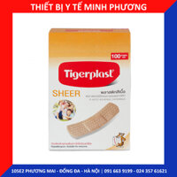 Băng cá nhân vải màu da TigerPlast (Hộp 100 miếng)