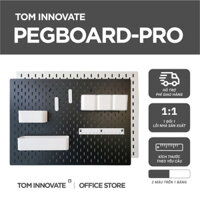 BẢNG CÀI TREO TƯỜNG TRẮNG / ĐEN 2 TRONG 1 PEGBOARD STYLE IKEA - TOM INNOVATE